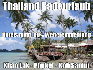 Thailand lastminute Reisen Badeurlaub günstig buchen mit Flug