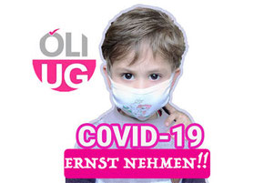 COVID 19 ernst nehmen! Bildnachweis am Seitenende