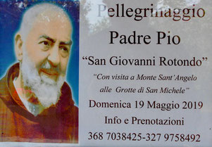 Plakat vor der Kirche San Francesco c´Asissi in Tortora