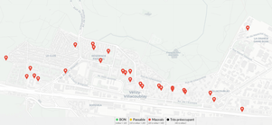 Extrait de la carte Respire - Commune de Vélizy-Villacoublay.