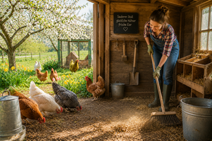 Frühjahrsputz im Hühnerstall – Reinigung und Vorbereitung für die Frühlingssaison