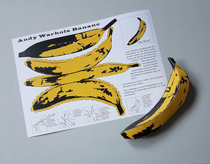Bastelbogen "Andy Warhols Banane"
