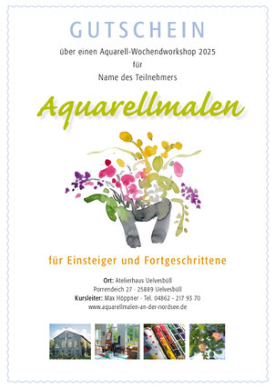 Gutschein für Aquarellworkshop