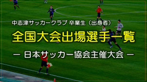 プロ選手も輩出する中志津SC。JFA全国大会出場の実績を誇る卒業生たちの写真。志津・ユーカリが丘拠点のジュニアサッカーチーム