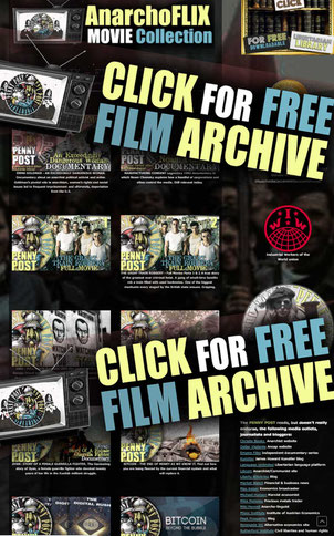 Graphic with words 'Click for Free Film Archive' Snarchy.org