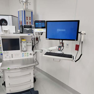 Capsule Neuron、 麻酔記録システム の麻酔器への設置 ICWUSA