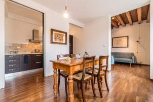 interni di una casa a Venezia salotto