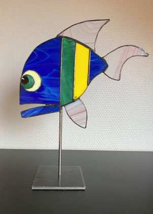 Poisson en vitrail Tiffany (55€)