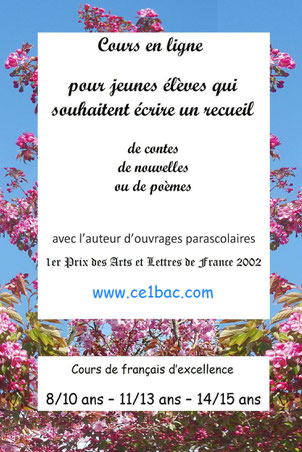 Cours pour jeunes élèves, avec un écrivain