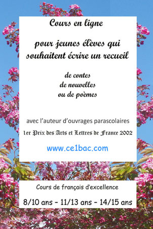 Cours pour jeunes élèves, avec un écrivain