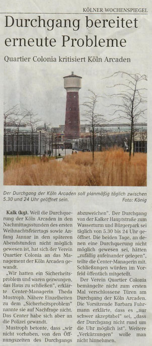 23.01.2019: Kölner Wochenspiegel