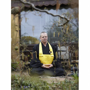 Zazen auf der Terrasse