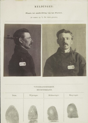 Signalementkaart Veenhuizen opname 29 April 1896