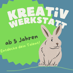 Das ist die Grafik zu unserem Angebot "KreativWerkStatt".