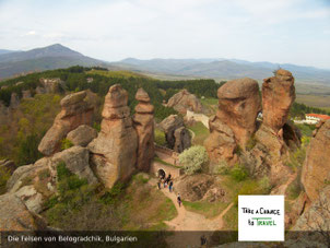 Die roten Felsen von Belogradchik, Rundreise in Bulgarien