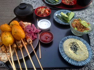 Serving plate at Bistro Iesmi restaurant in Riga, Latvia