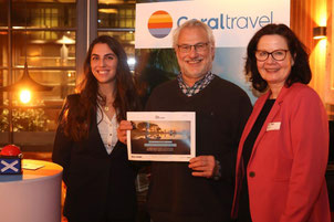 Helmut Singer auf dem Event Coraltravel in Hamburg als Gewinner einer Tour...