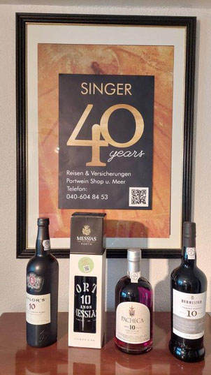 40 Years Old Tawny Portweine. Cadão 10 Years Old Tawny Port, Maynards 10 Years Old Tawny Port , Churchill´s 10 Years Old Tawny Port -ungefiltert-   Ferreira Donna Antonia 10 Years Old Tawny Port