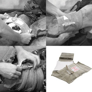 Venda compresiva para hemorragias