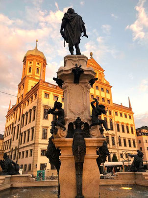 Stadtführung Augsburg Altstadt Augustusbrunnen