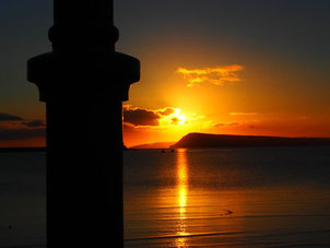 Sonnenaugang in Fishguard - England