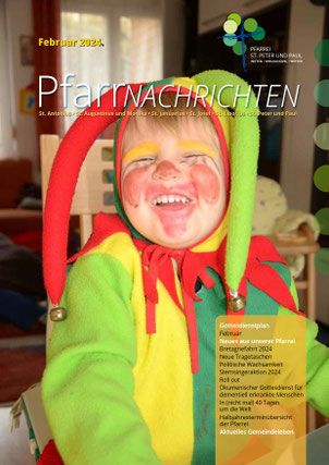 Titelseite der Pfarrnachrichten Februar 2024