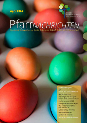 Titelseite der Pfarrnachrichten April 2024