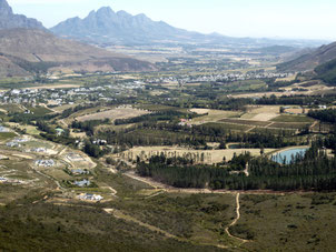 Bild: Das Tal von Franschhoek