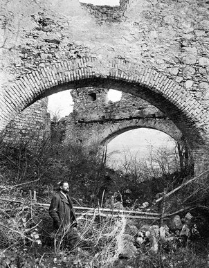 Ansicht der Bogenmauern von Norden, Fotografie um 1905