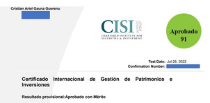Cristian Gauna CISI Level 3