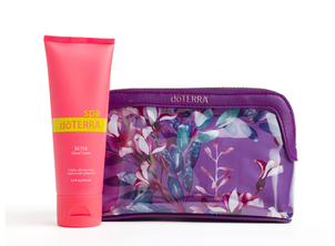 doterra Rose Lotion mit Reißverschlusstasche