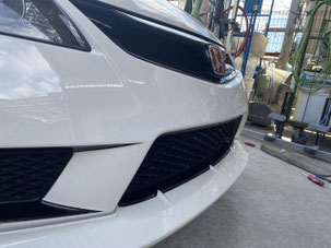 ホンダシビック FD2 フロントバンパー加工後