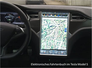 Elektronisches Fahrtenbuch für Tesla S