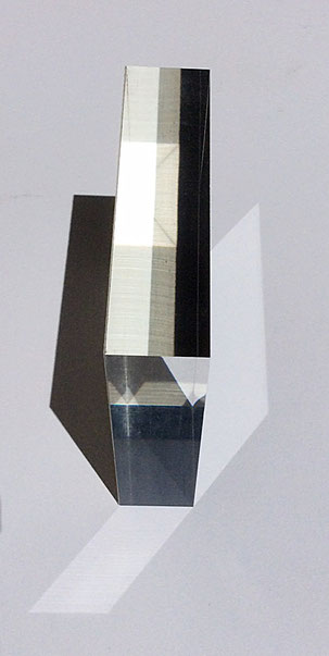 Bloque de metacrilato con 2,5 cm de grosor