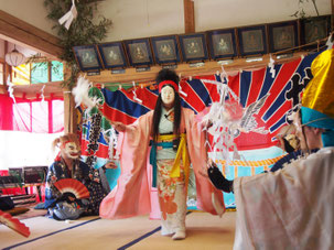藤沢　一関　神楽　増沢神楽保存会　子安観音様　奉納
