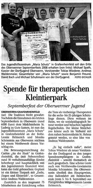 22.08.2008 Schweinfurter Tagblatt