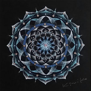 点描曼荼羅画　体験講座　アトリエよろこびの種