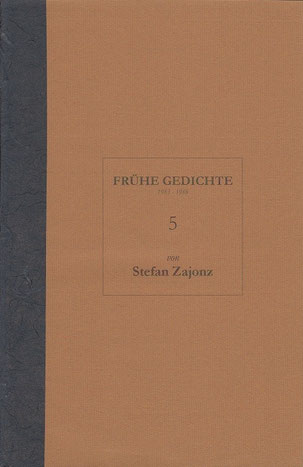 Stefan Zajonz, FG, Poesieheft Bd.5 / Deutpols, 04.10.2000, Bonn-Bad Godesberg