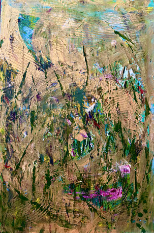 "....überflutet mit goldenem Licht" Acryl ,40x60 cm BNR. 417