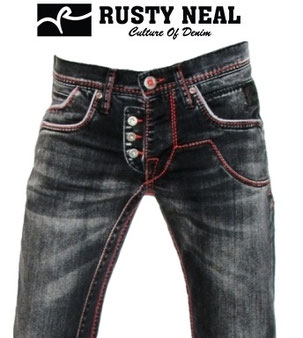 Angesagte Rusty Neal Streetwear Herren-Jeans 