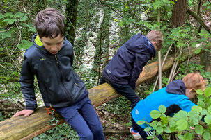 Naturkindergruppe in Aktion (Foto:Frauke Seitz)