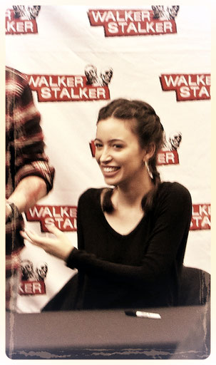 Christian Serratos (rosita The Walking Dead) at Walker Stalker Con London 2016