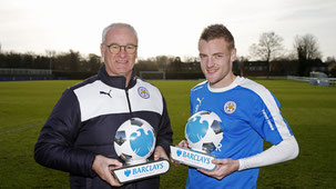 Ranieri e Vardy: campioni con il Leicester