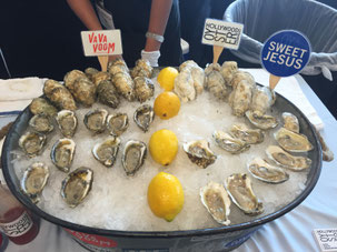 Colorfully-named oysters at this year's tradeshow