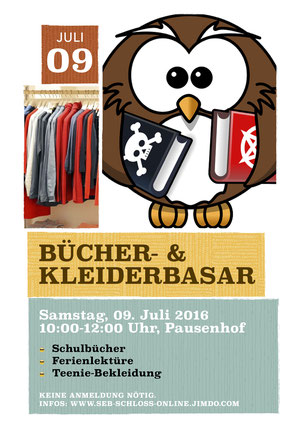 Plakat Bücher-&Kleiderbasar 2016