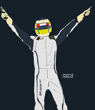 Jenson Button by Muneta & Cerracín