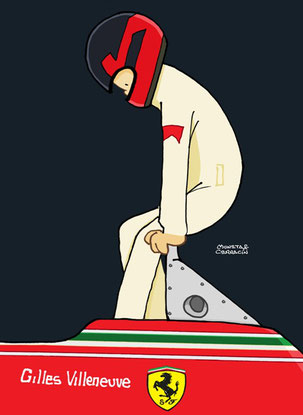 Gilles Villeneuve by Muneta & Cerracín