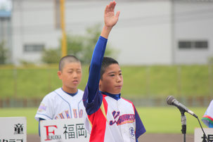 鍛治 亮佑君－川北町学童野球クラブ主将