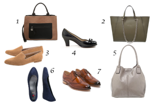 Schuhe und Taschen für Casual Business /Smart Business