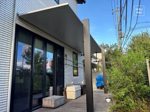 テラス屋根、テラスSC、日除け、暑さ対策、ガーデン工事、外構工事、エクステリア、ガーデン、君津市